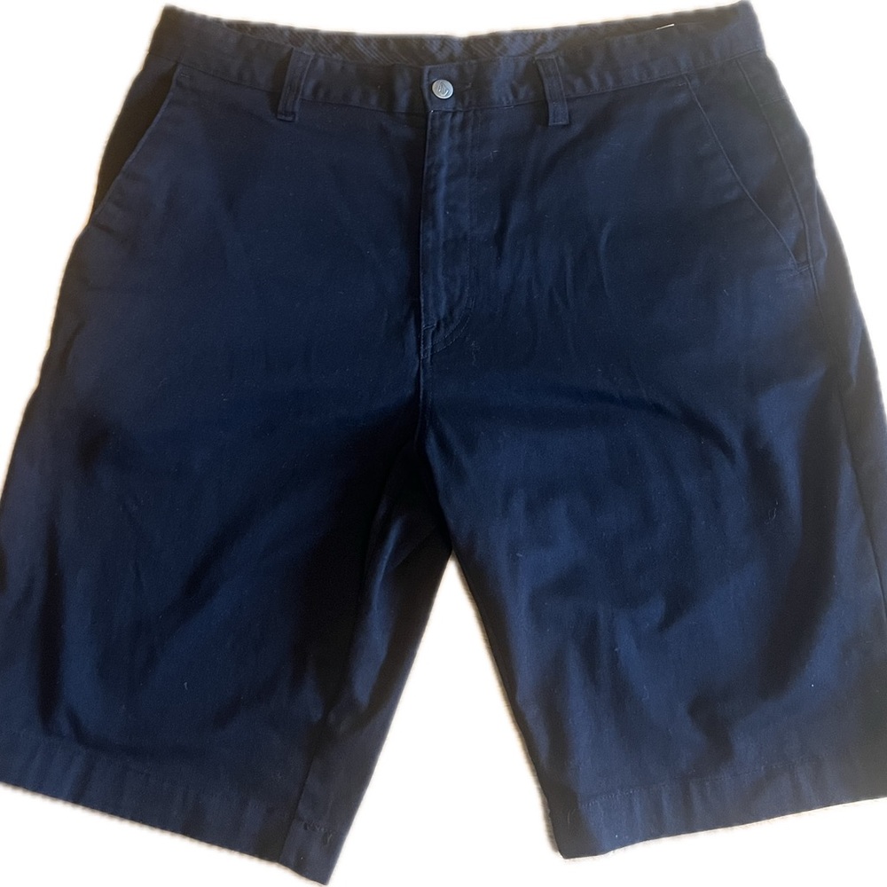 Volcom Dark Black Men's Flat Front Shorts